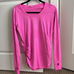 Lululemon lightweight running shirt, pink